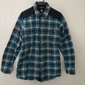 Mens Dickies Jacket/Shacket Plaid Flannel Heavy Duty Medium